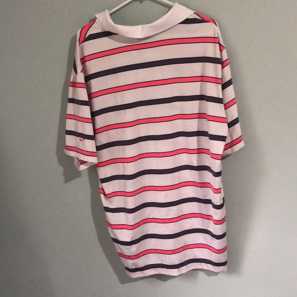Nike Golf Men’s Pink Gray White Shirt - Picture 4 of 5